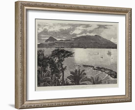The Cameroons Mountains from Mondole Island-Harry Hamilton Johnston-Framed Giclee Print