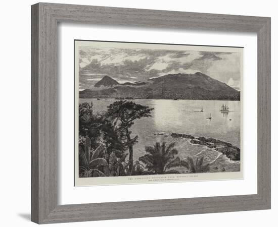 The Cameroons Mountains from Mondole Island-Harry Hamilton Johnston-Framed Giclee Print