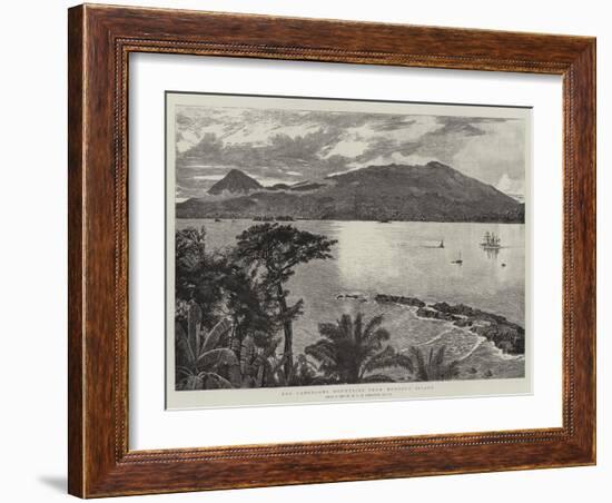 The Cameroons Mountains from Mondole Island-Harry Hamilton Johnston-Framed Giclee Print