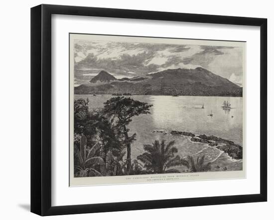 The Cameroons Mountains from Mondole Island-Harry Hamilton Johnston-Framed Giclee Print