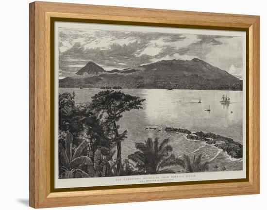 The Cameroons Mountains from Mondole Island-Harry Hamilton Johnston-Framed Premier Image Canvas