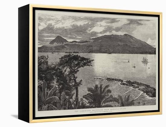 The Cameroons Mountains from Mondole Island-Harry Hamilton Johnston-Framed Premier Image Canvas