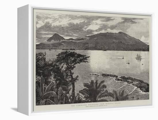 The Cameroons Mountains from Mondole Island-Harry Hamilton Johnston-Framed Premier Image Canvas