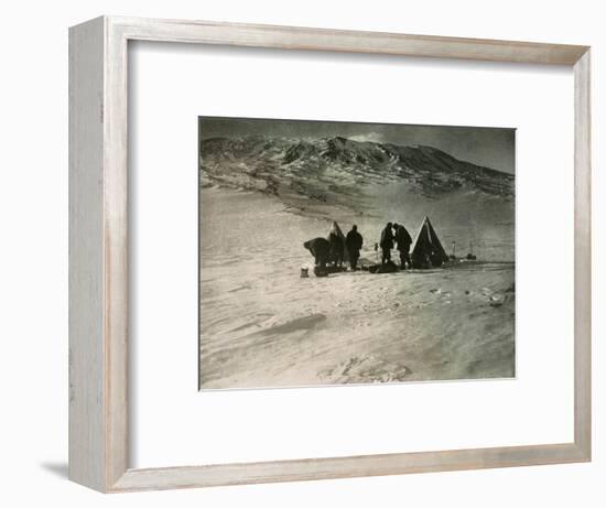 'The Camp 7000 Feet Up Mount Erebus', 1908, (1909)-Unknown-Framed Photographic Print