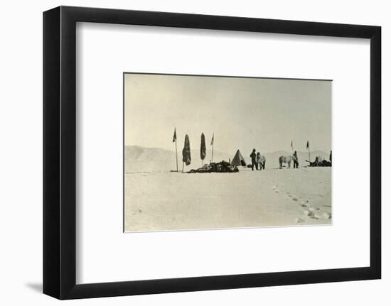 'The Camp After Passing the Previous Farthest South Latitude', November 1908, (1909)-Unknown-Framed Photographic Print