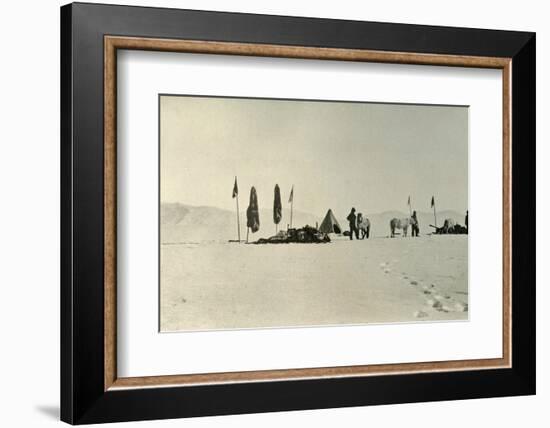 'The Camp After Passing the Previous Farthest South Latitude', November 1908, (1909)-Unknown-Framed Photographic Print