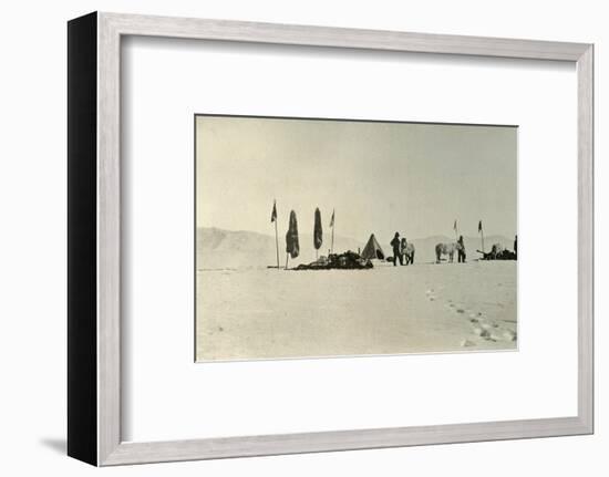 'The Camp After Passing the Previous Farthest South Latitude', November 1908, (1909)-Unknown-Framed Photographic Print