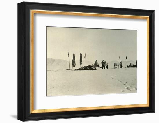 'The Camp After Passing the Previous Farthest South Latitude', November 1908, (1909)-Unknown-Framed Photographic Print