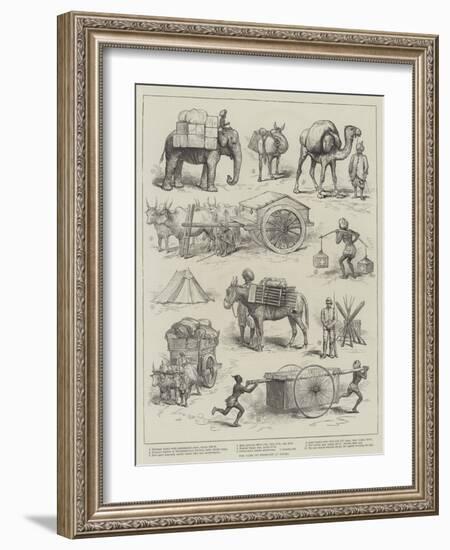 The Camp of Exercise at Delhi-null-Framed Giclee Print