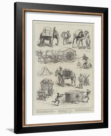 The Camp of Exercise at Delhi-null-Framed Giclee Print