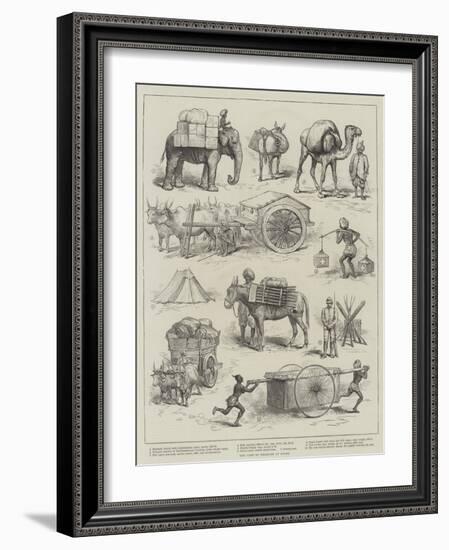 The Camp of Exercise at Delhi-null-Framed Giclee Print