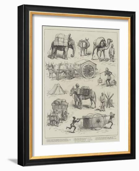 The Camp of Exercise at Delhi-null-Framed Giclee Print