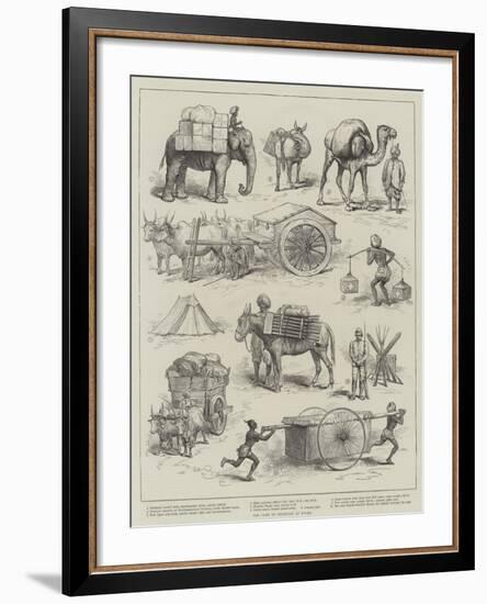 The Camp of Exercise at Delhi-null-Framed Giclee Print