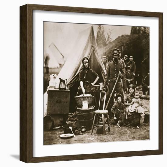 The Camp of the 31st Pennsylvania Infantry Near Fort Slocum, 1862-Mathew Brady-Framed Giclee Print