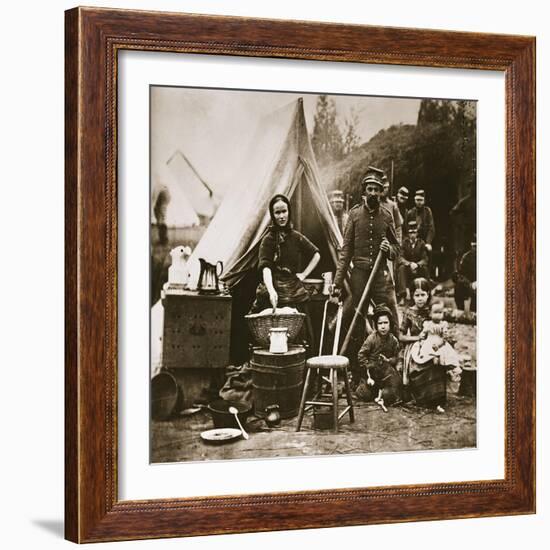 The Camp of the 31st Pennsylvania Infantry Near Fort Slocum, 1862-Mathew Brady-Framed Giclee Print