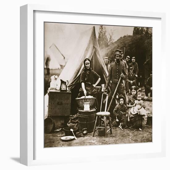 The Camp of the 31st Pennsylvania Infantry Near Fort Slocum, 1862-Mathew Brady-Framed Giclee Print