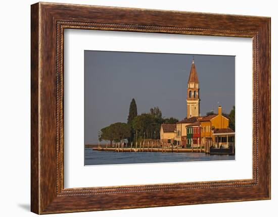 The Campanile Di Mazzorbo at Sunset on Isola Mazzorbo, Vencie, Veneto, Italy.-Cahir Davitt-Framed Photographic Print
