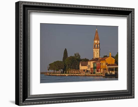 The Campanile Di Mazzorbo at Sunset on Isola Mazzorbo, Vencie, Veneto, Italy.-Cahir Davitt-Framed Photographic Print