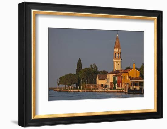 The Campanile Di Mazzorbo at Sunset on Isola Mazzorbo, Vencie, Veneto, Italy.-Cahir Davitt-Framed Photographic Print