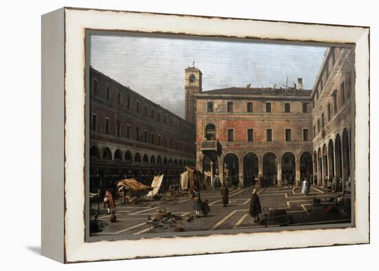 The Campo Di Rialto, 1758-1763-Canaletto-Framed Premier Image Canvas