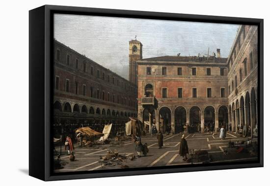 The Campo Di Rialto, 1758-1763-Canaletto-Framed Premier Image Canvas