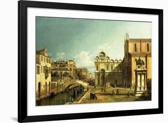 The Campo Santi Giovanni E Paolo, Venice, 1738-9-null-Framed Premium Giclee Print