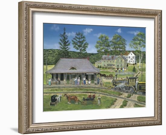 The Canaan Station-Bob Fair-Framed Giclee Print