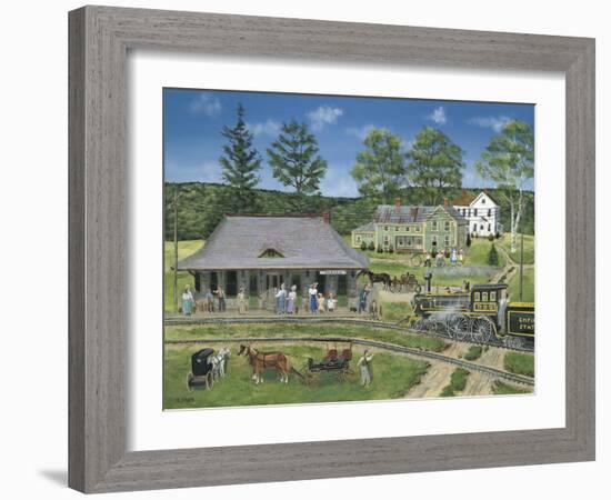 The Canaan Station-Bob Fair-Framed Giclee Print