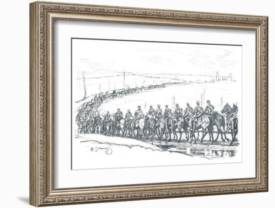 The Canadian Cavalry-Sir Alfred Munnings-Framed Premium Giclee Print