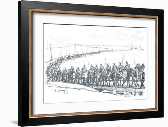 The Canadian Cavalry-Sir Alfred Munnings-Framed Premium Giclee Print