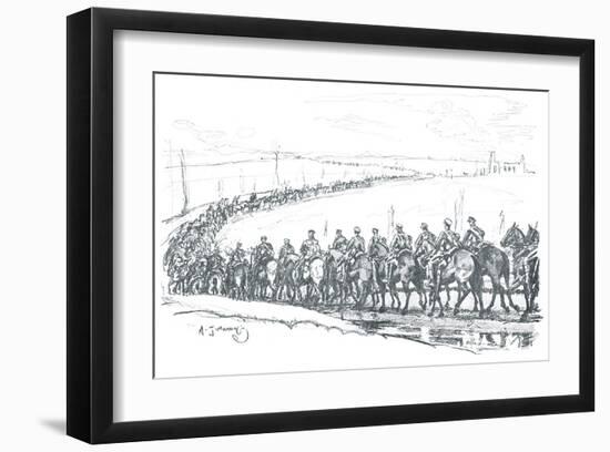 The Canadian Cavalry-Sir Alfred Munnings-Framed Premium Giclee Print