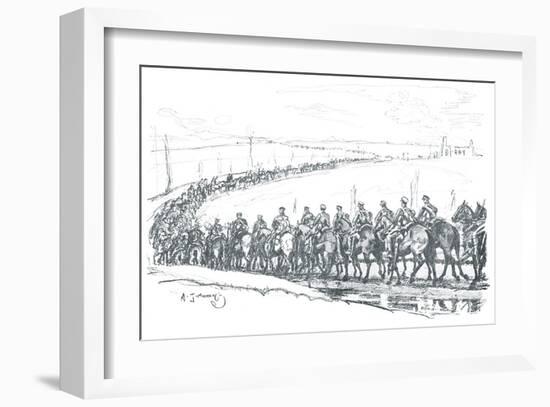 The Canadian Cavalry-Sir Alfred Munnings-Framed Premium Giclee Print