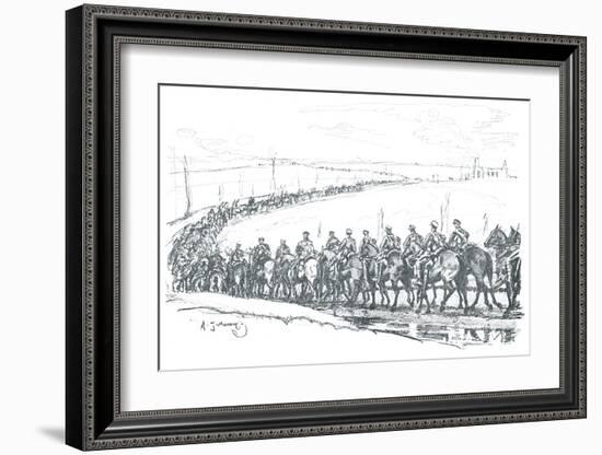 The Canadian Cavalry-Sir Alfred Munnings-Framed Premium Giclee Print