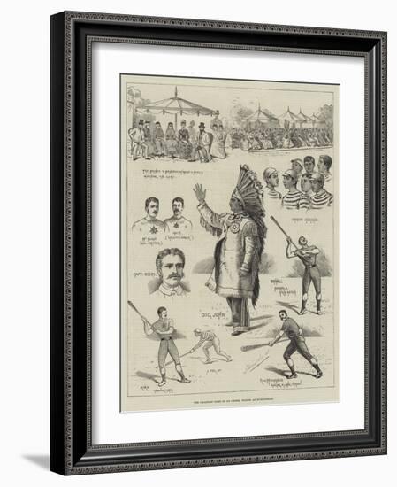 The Canadian Game of La Crosse, Played at Hurlingham-null-Framed Giclee Print