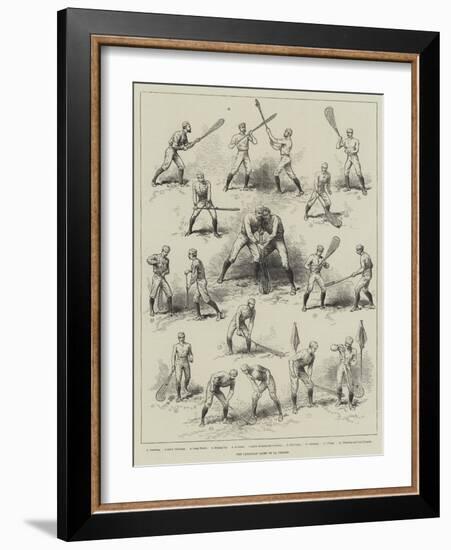 The Canadian Game of La Crosse-null-Framed Giclee Print