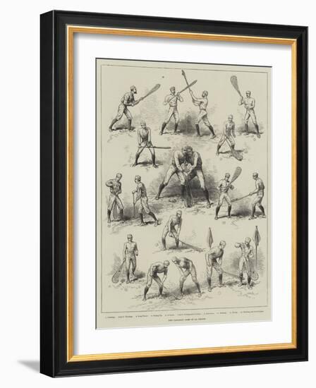 The Canadian Game of La Crosse-null-Framed Giclee Print