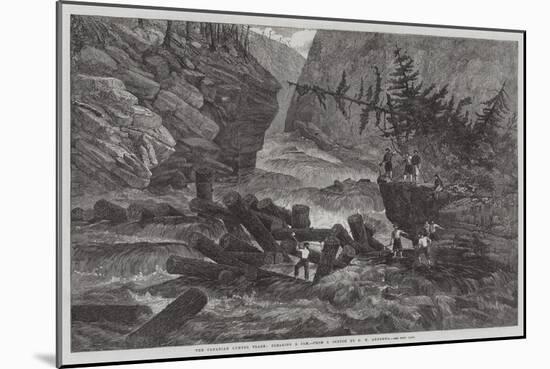 The Canadian Lumber Trade, Clearing a Jam-George Henry Andrews-Mounted Giclee Print