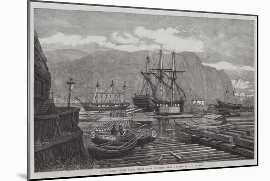 The Canadian Lumber Trade, Timber Coves at Quebec-George Henry Andrews-Mounted Giclee Print