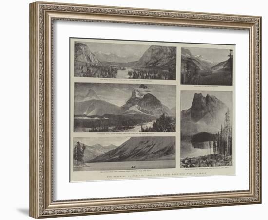 The Canadian Wonderland, across the Rocky Mountains with a Camera-null-Framed Giclee Print