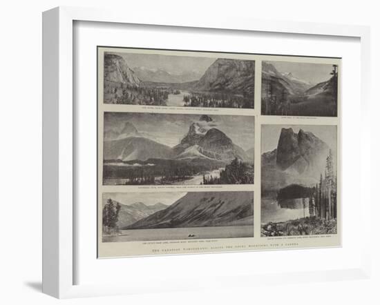 The Canadian Wonderland, across the Rocky Mountains with a Camera-null-Framed Giclee Print