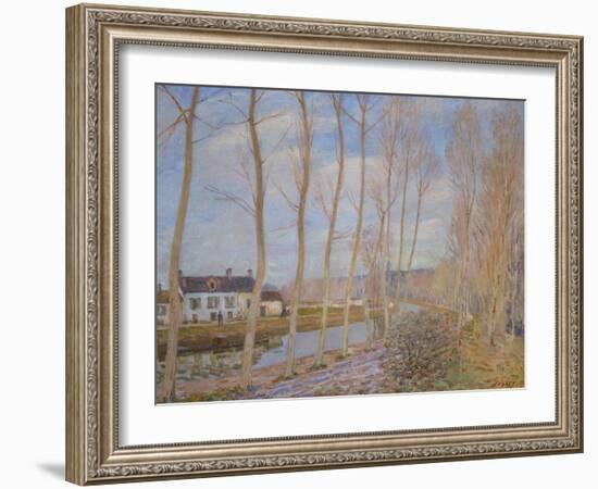 The Canal at Loing, 1892-Alfred Sisley-Framed Giclee Print