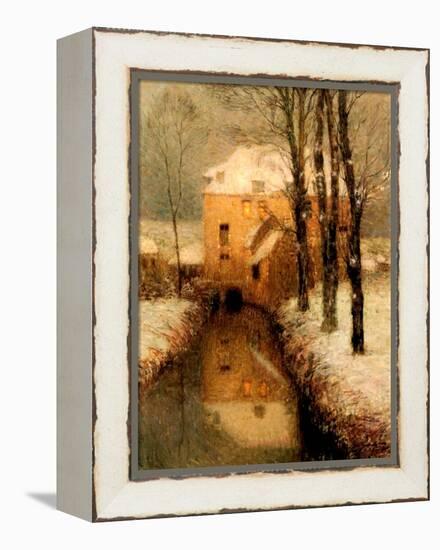 The Canal in Winter, 1901-Henri Eugene Augustin Le Sidaner-Framed Premier Image Canvas