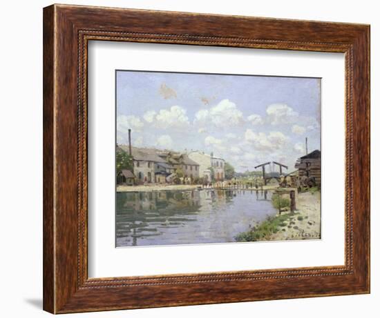 The Canal Saint-Martin, Paris, 1872-Alfred Sisley-Framed Giclee Print