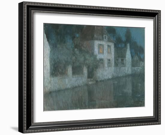 The Canal to Nemours; Le Canal a Nemours-Henri Eugene Augustin Le Sidaner-Framed Giclee Print