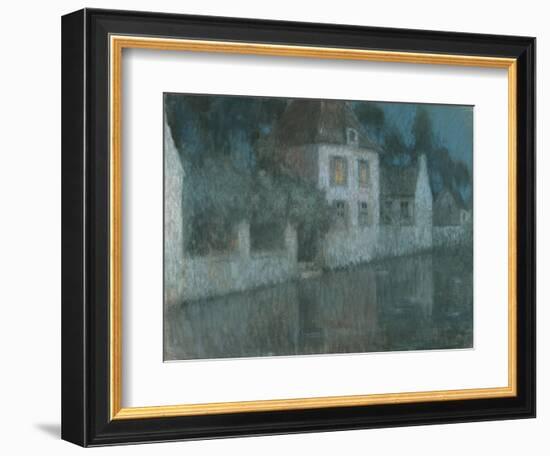 The Canal to Nemours-Henri Eugene Augustin Le Sidaner-Framed Giclee Print