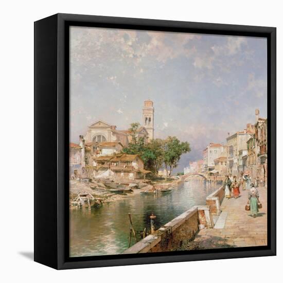 The Canal Tolentini-Franz Xaver Thallmaier-Framed Premier Image Canvas