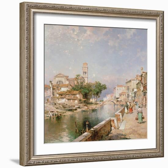 The Canal Tolentini-Franz Xaver Thallmaier-Framed Giclee Print