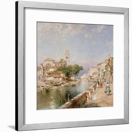 The Canal Tolentini-Franz Xaver Thallmaier-Framed Giclee Print