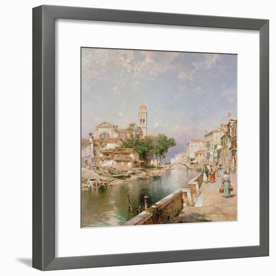 The Canal Tolentini-Franz Xaver Thallmaier-Framed Giclee Print