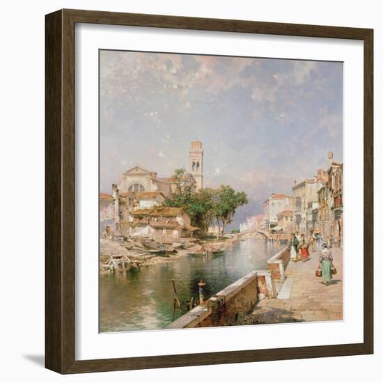 The Canal Tolentini-Franz Xaver Thallmaier-Framed Giclee Print